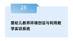 婴幼儿教养环境创设与利用教学实训系统